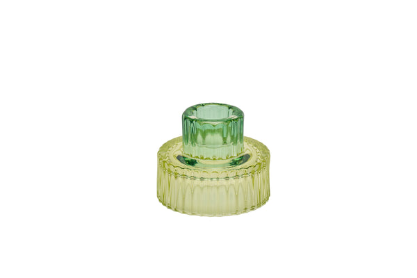 CANDLE HOLDERS - SMALL - GREEN