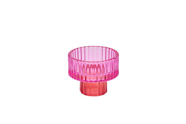 CANDLE HOLDERS - SMALL - PINK