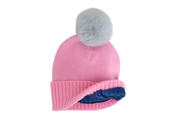 BEANIE & SOCK SET - SOFT PINK & GREY