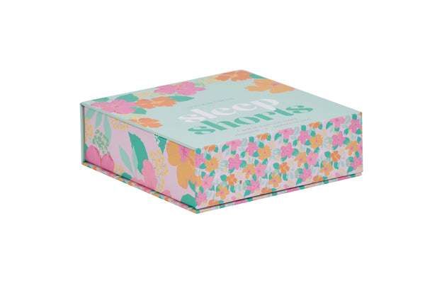 SLEEP SHORTS - HIBISCUS FLORAL