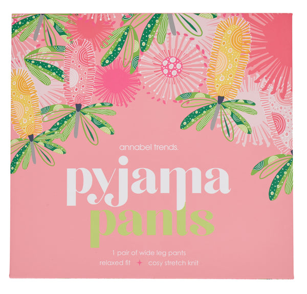SLEEP PANTS - PINK BANKSIA