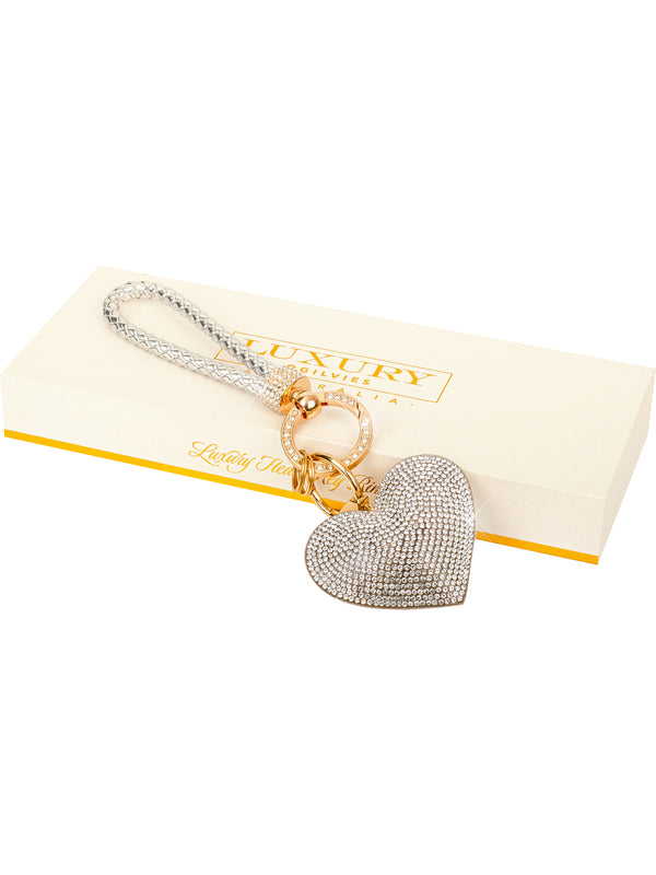 KEY RINGS - LUXURY HEART SHAPE