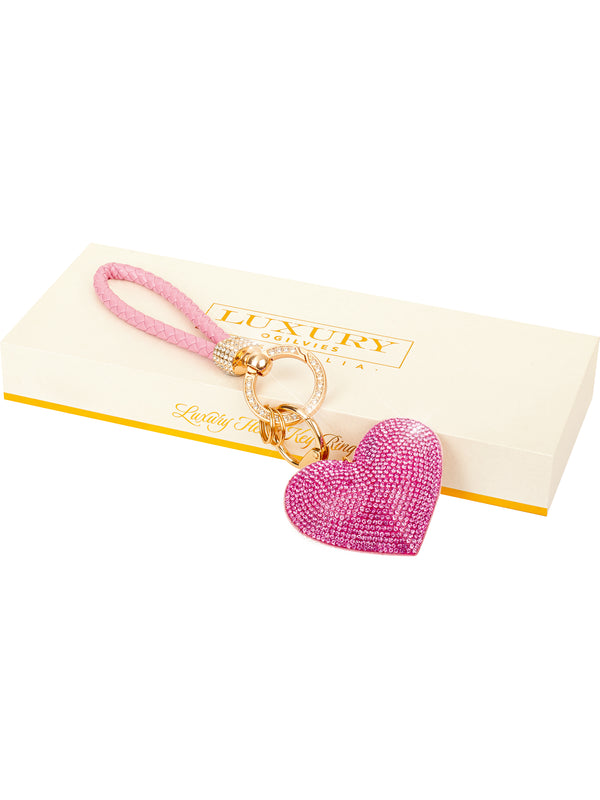 KEY RINGS - LUXURY HEART SHAPE