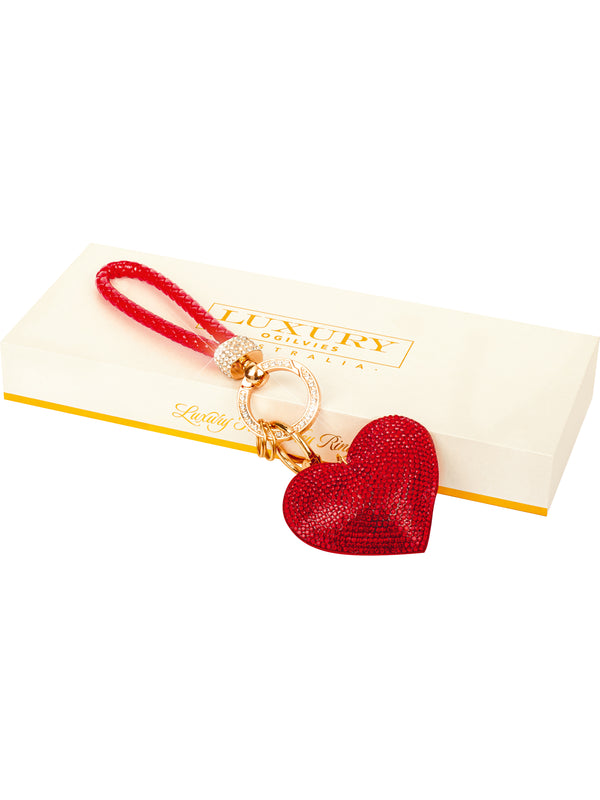 KEY RINGS - LUXURY HEART SHAPE