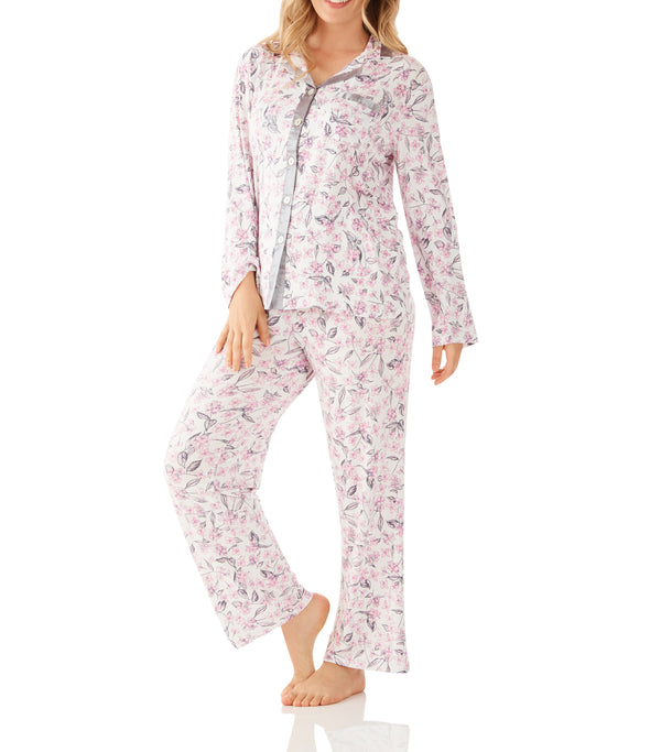PYJAMA SET - LONG SLEEVES - JASMINE FLORAL PATTERN