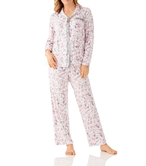 PYJAMA SET - LONG SLEEVES - JASMINE FLORAL PATTERN