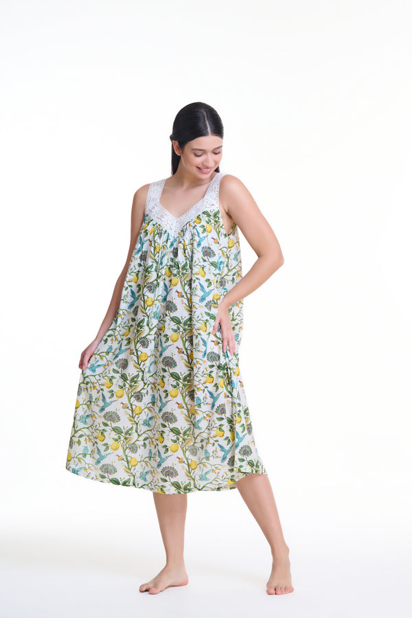NIGHTIE - V NECK - CAPRI