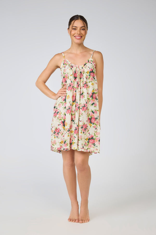 DRESS - ROSY BLOSSOMS - SHORT DRESS