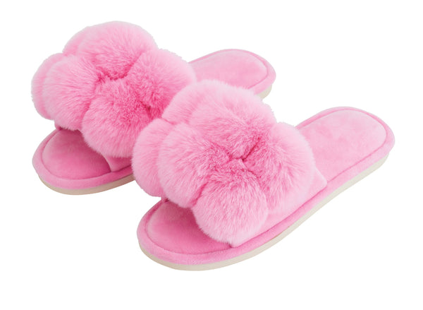 SLIPPERS - POM POM - CANDY PINK