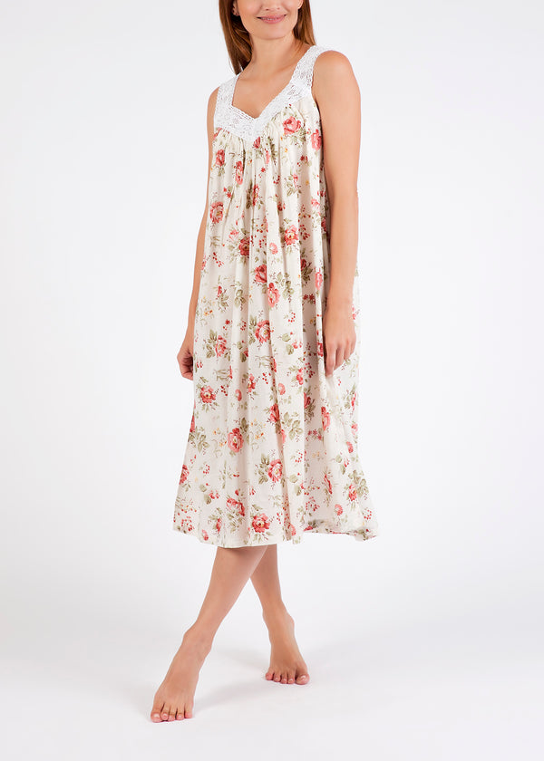 ROBE - DARK PINK FLORAL