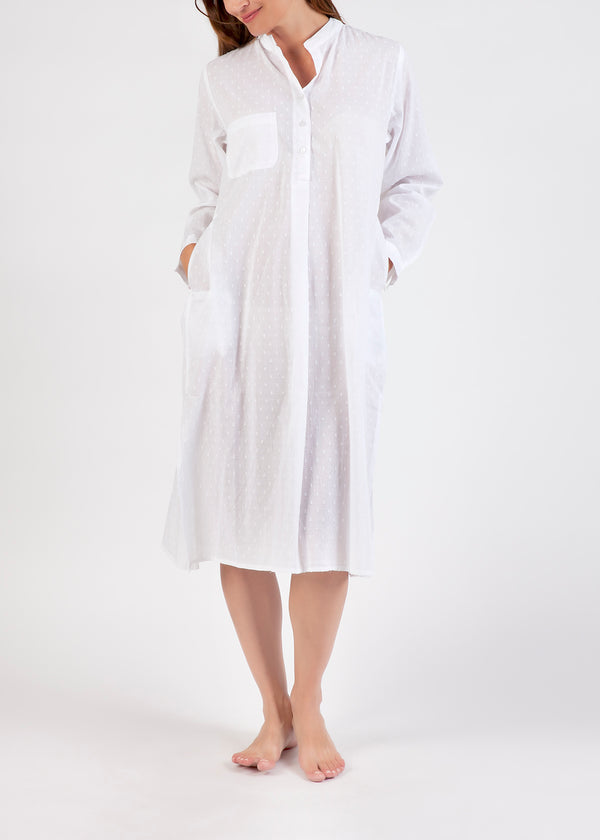 NIGHTIE - LONG SLEEVES - KURTA WITH SIDE SLITS