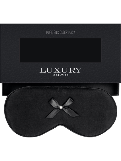 SILK SLEEP MASKS - BLACK, BLUSH & PEARL