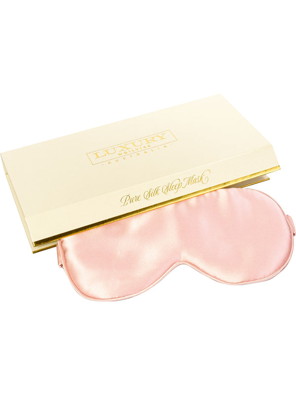 SILK SLEEP MASKS - BLACK, BLUSH & PEARL