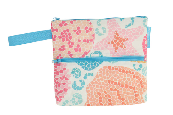 COSMETIC & MAKEUP BAGS  - SMALL - SHELLY BEACH