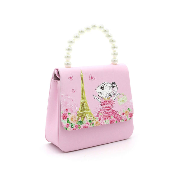 CLARIS THE CHICEST MOUSE IN PARIS - HANDBAG WITH PEARL HANDLE