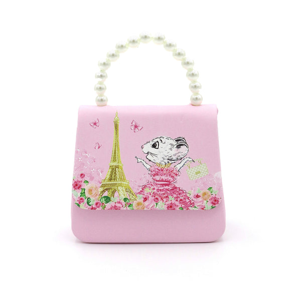 CLARIS THE CHICEST MOUSE IN PARIS - HANDBAG WITH PEARL HANDLE