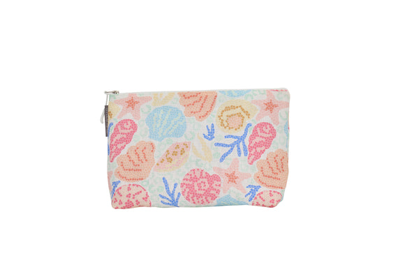 COSMETIC & MAKEUP BAGS  - SMALL - SHELLY BEACH