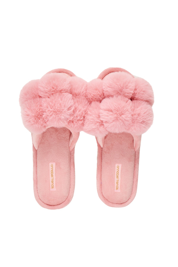 SLIPPERS - POM POM - PINK LEMONADE