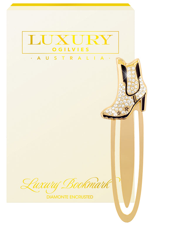 DIAMONTE BOOKMARK - HEART AND BOOT