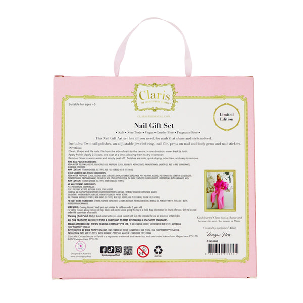 CLARIS THE CHICEST MOUSE IN PARIS - NAIL GIFT SET