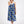 NIGHTIE - SQUARE NECK - DARK BLUE FLORAL