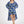 NIGHTIE - SQUARE NECK - DARK BLUE FLORAL