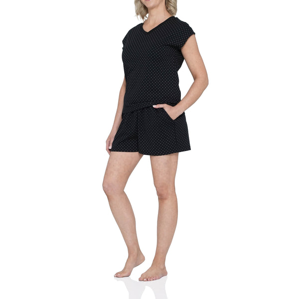 NIGHT PEARL TEE & SHORTIE PYJAMA SET