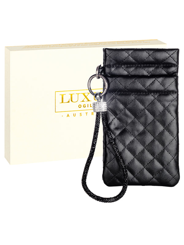POUCH WITH DIAMONTE WRIST STRAP