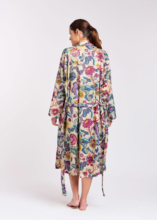 ROBE - PURPLE & PINK FLORAL - SOPHIE