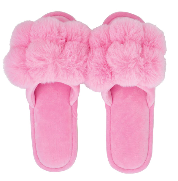 SLIPPERS - POM POM - CANDY PINK