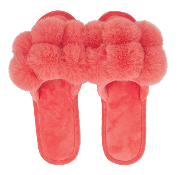 SLIPPERS - POM POM - MELON