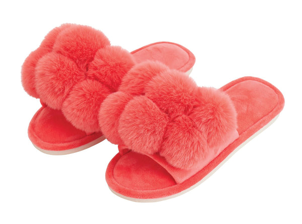 SLIPPERS - POM POM - MELON