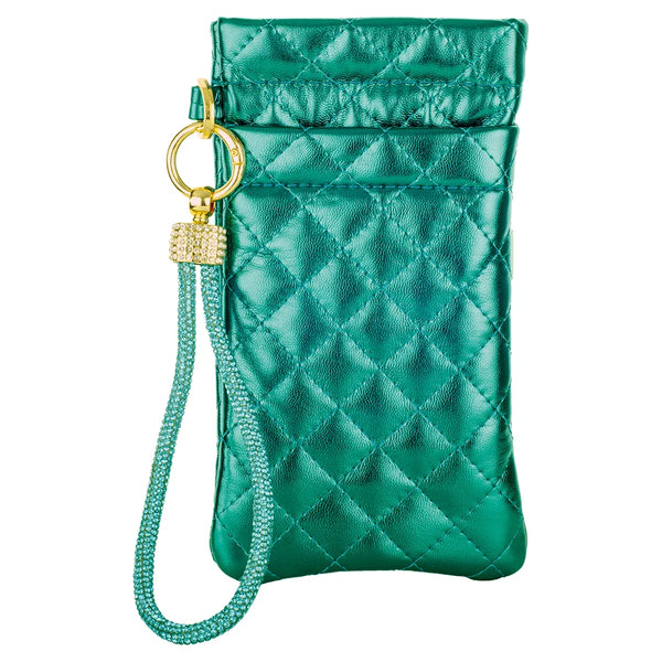 POUCH WITH DIAMONTE WRIST STRAP