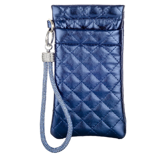 POUCH WITH DIAMONTE WRIST STRAP