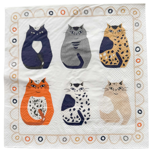 CAT NAPKINS/SERVIETTES