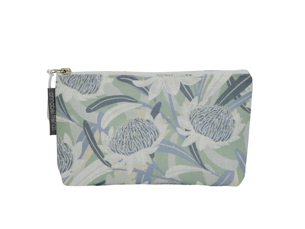 COSMETIC & MAKEUP BAGS - WARATAH BLUE