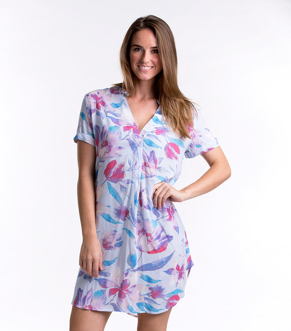 TEE SHIRT - NIGHTIE - LAHAINA FLORAL