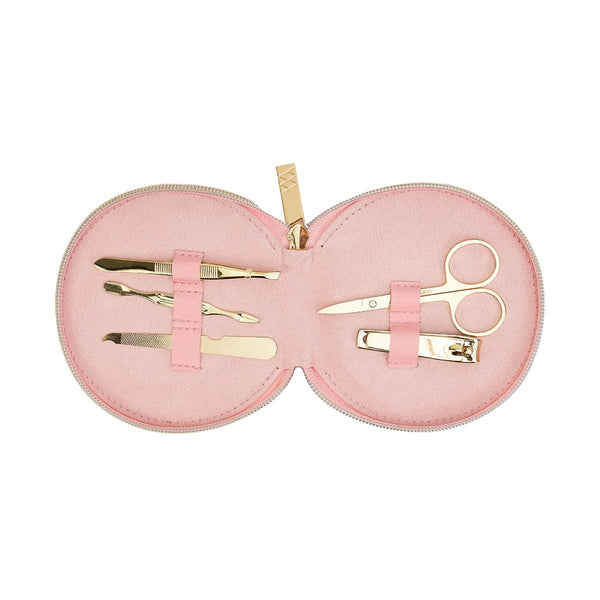 MANICURE SET - SCALLOPED - BABY PINK